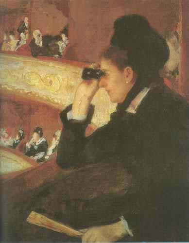 Mary Cassatt In the Loge oil painting picture